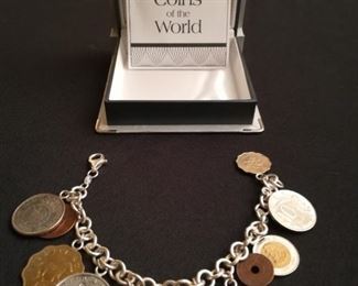 Coins of the world bracelet with case 