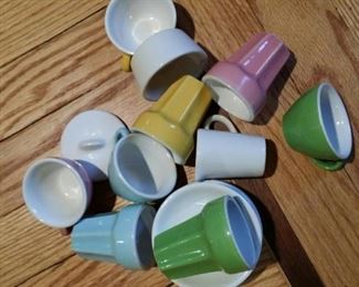 children's porcelain tea and ice cream set