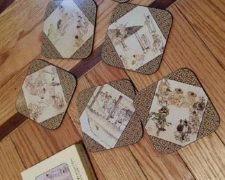 Asian coaster set