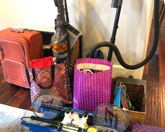 Luggage, vacuums ,sporting equipment 