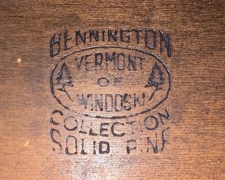 Bennington Vermont solid pine bedroom set