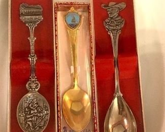 Vtg. Sterling Souvenir spoons 
