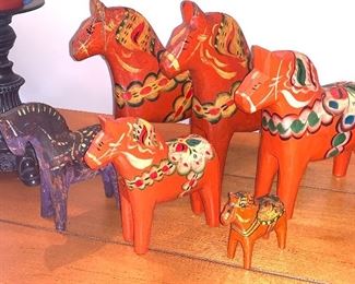 Swedish Dala handpainted horses
