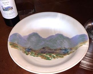 Hand Made Pat Lester Pottery plate