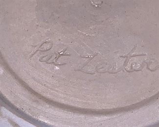 Pat Lester Pottery plate