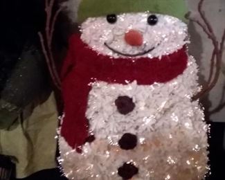 Lighted Snowman - Decorative & Miscellaneous Christmas & Holiday Items