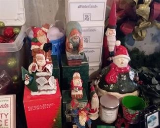 Decorative & Miscellaneous Christmas & Holiday Items - Some sold w/boxes 