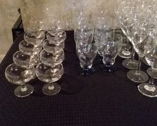 Quality Etched Stemware - $.50 cents each