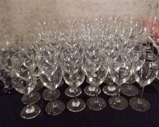 Quality Etched Stemware - $.50 cents each
