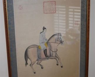 Oriental prints - very fine quality, matted and framed