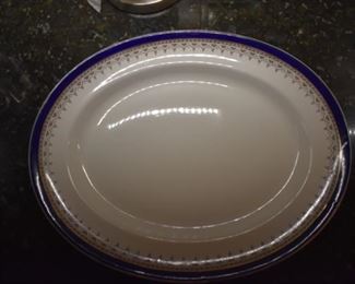 Two antique (early 1800s) Belmont platters - These are no exact, but very close matches to the set of Noritake china.