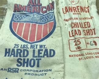 Cloth lead shot bags 