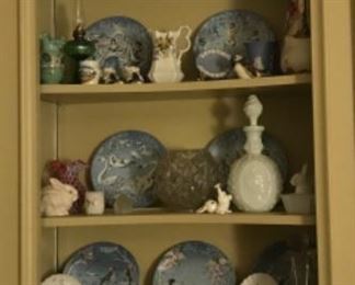 Large array of collectibles and glassware 