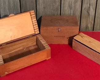 Misc wood boxes 