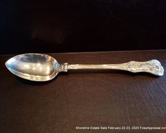 Stuffing Spoon; London Sterling Silver Jonathan Hayne circa 1756. 