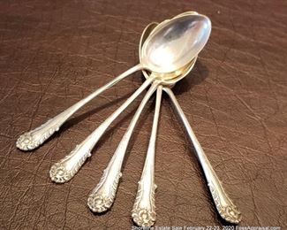 Sterling Silver Spoons, Birmingham UK, 1911