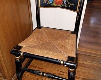 Painted "Hitchcock" style chair