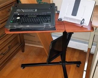 Typewriter and stand