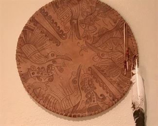 Alaskan Art on Leather