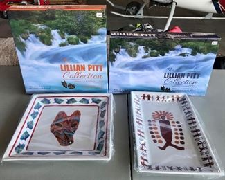 Lillian Pitt Plates - new in the box