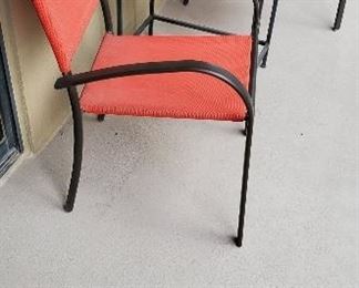 patio chairs and table. $40