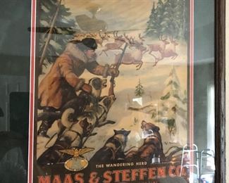 Vintage Maas & Steffens Co. Advertising poster