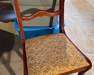 Nice carved back chair- $15