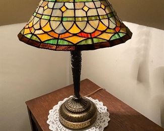 Stain glass lamp - $30