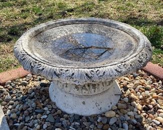 Vintage bird bath - $30