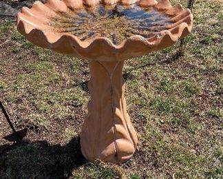 Bird bath (1990's) $40, very heavy but in two pieces.