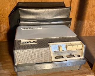 "Wollensak" reel to reel recorder with case and recorded tape.$25