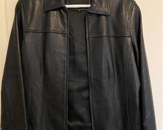 Black leather jacket - $25