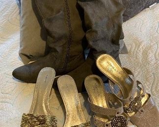 Ladies boots $6, and dress shoes. "Fioni"$12 & "Anne Klein" $12 sizes 7 1/2. Like new!