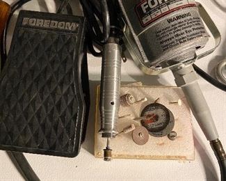 Additional photo of Foredom Dremel, foot control and tools. Have the key.