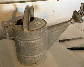 Galvanized watering can $20