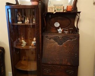 Side by Side curio secretary