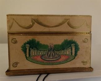 Vintage perfume box with bottles