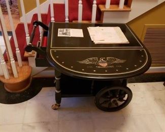 Heywood Wakefield Constitution Eagle Tea wagon, #747