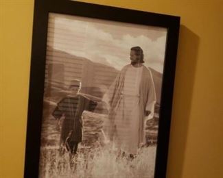 Jesus framed print 