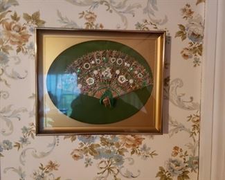 Framed Decorative Fan