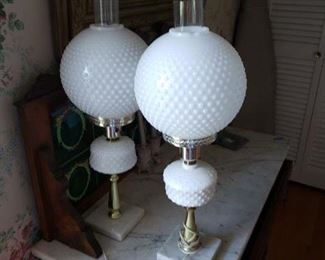 Hobnail lamps 