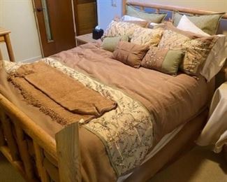6 piece Queen bed in the Guest room with brand new mattress with tag, sheets not included! 