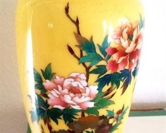 Japanese enameled vase