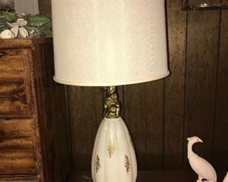 There are two of these lovely Mid Century  lamps -sold separately.