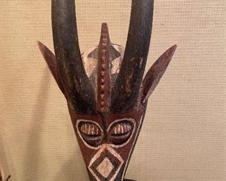 Tribal Mask with Horns