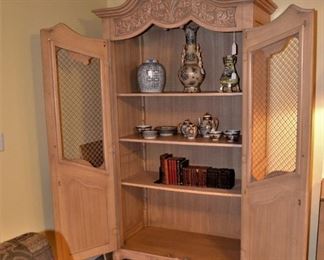 FRENCH STYLE CABINET -  1 OF 2 MATCHING - GREAT DISPLAY OR STORAGE