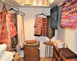 LINEN CLOSET - RUGS, DRAPES, RUNNERS, BEDROOM SPREADS, PLACE MATS