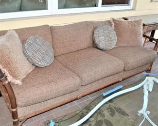 HANDSOME RATTAN SOFA AND TABLES