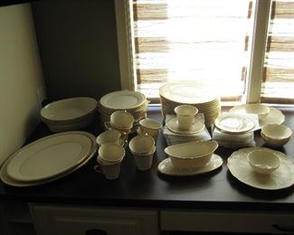 Lenox “Eternal” China Set with Serving Pieces


