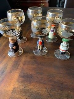 Goebel Friar Tuck Wine Glasses